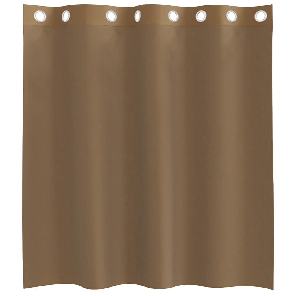 Rideaux en voile avec œillets 2 pcs marron clair Rideaux vidaXL