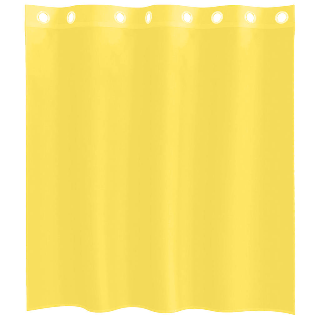 Rideaux en voile avec œillets 2 pcs jaune Rideaux vidaXL