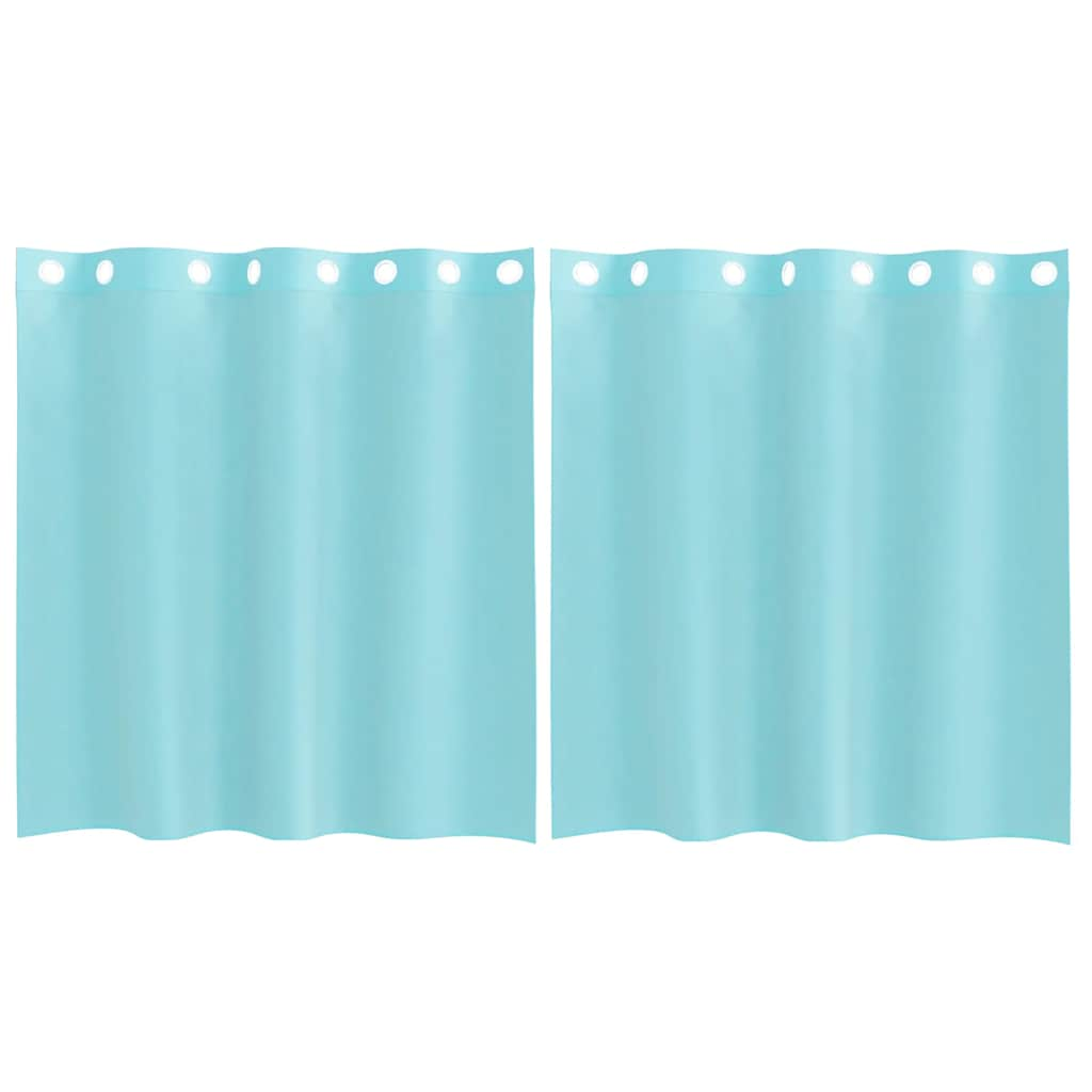 Rideaux en voile avec œillets 2 pcs turquoise Rideaux vidaXL