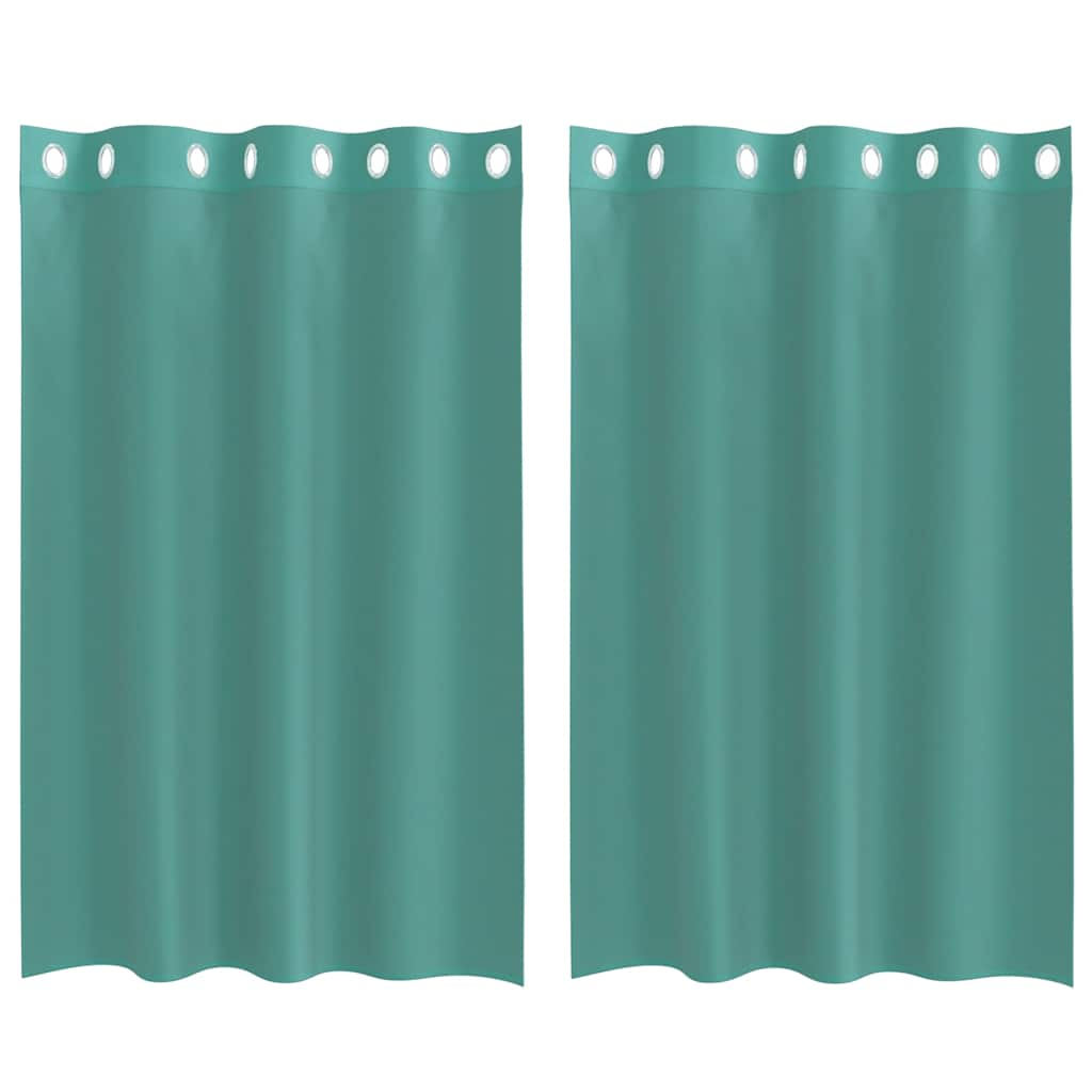 Rideaux en voile avec œillets 2 pcs turquoise Rideaux vidaXL