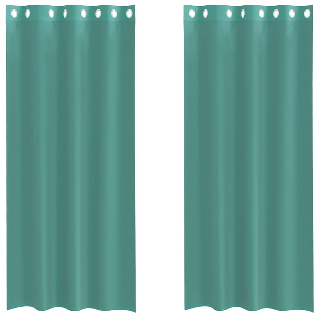 Rideaux en voile avec œillets 2 pcs turquoise Rideaux vidaXL