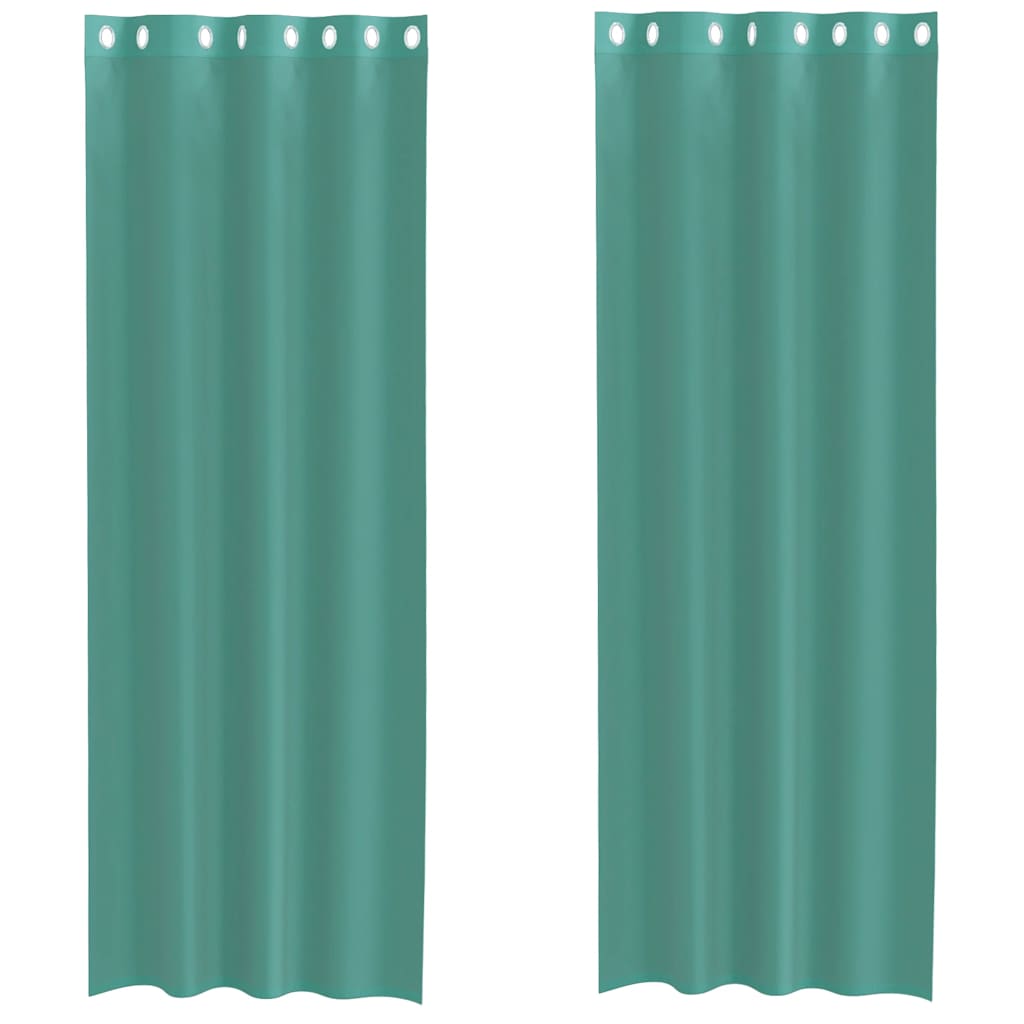 Rideaux en voile avec œillets 2 pcs turquoise Rideaux vidaXL