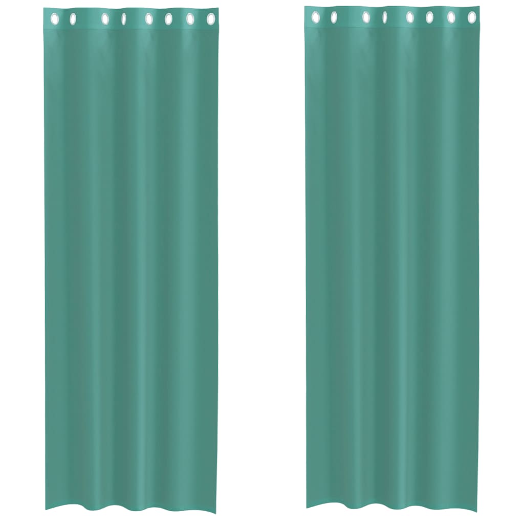 Rideaux en voile avec œillets 2 pcs turquoise Rideaux vidaXL