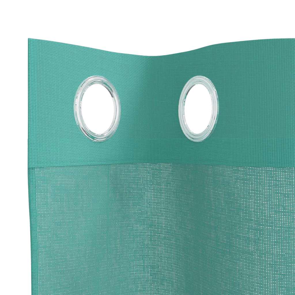 Rideaux en voile avec œillets 2 pcs turquoise Rideaux vidaXL