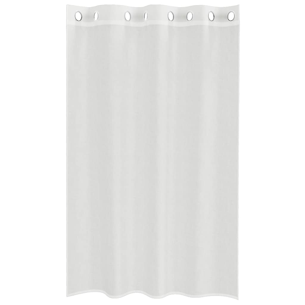 Rideaux en voile avec œillets 2 pcs blanc Rideaux vidaXL