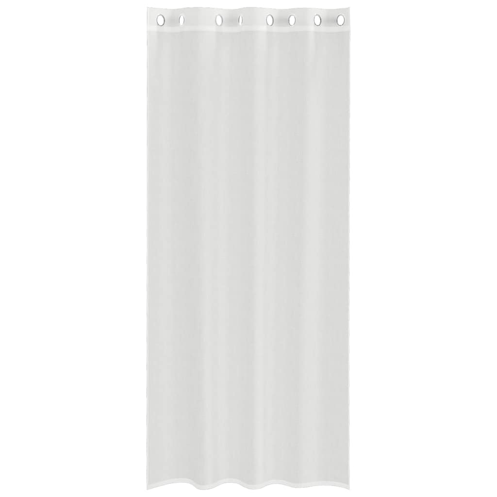 Rideaux en voile avec œillets 2 pcs blanc Rideaux vidaXL