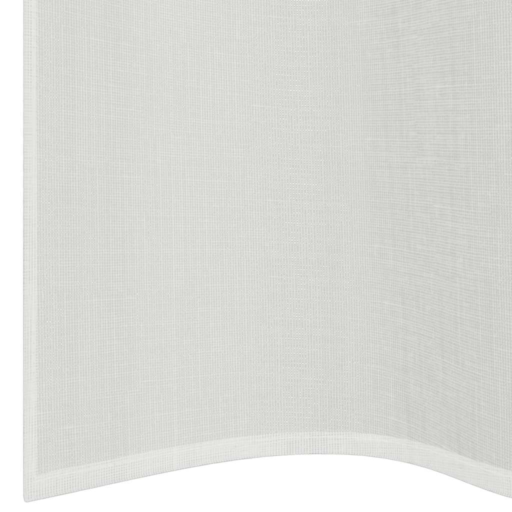 Rideaux en voile avec œillets 2 pcs blanc Rideaux vidaXL