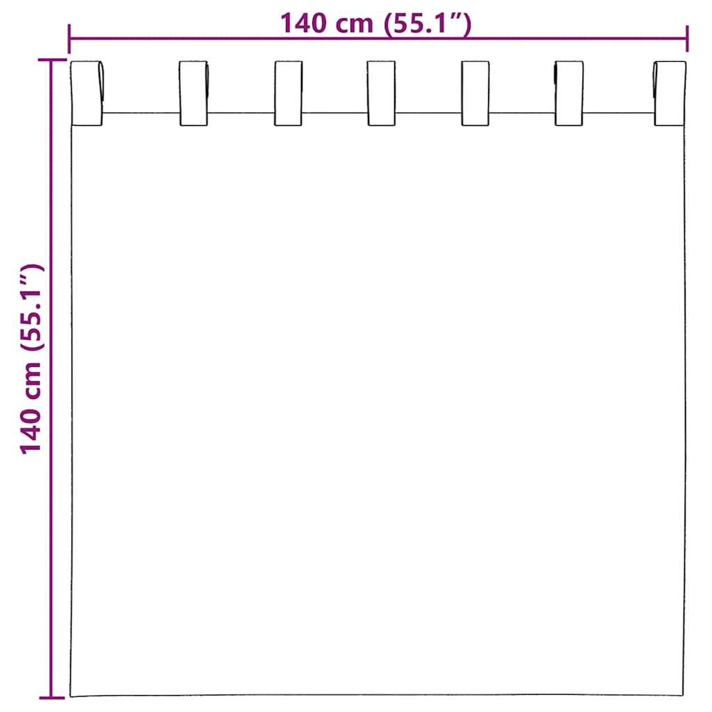 Rideaux en voile avec passe-tringles 2 pcs blanc Rideaux vidaXL