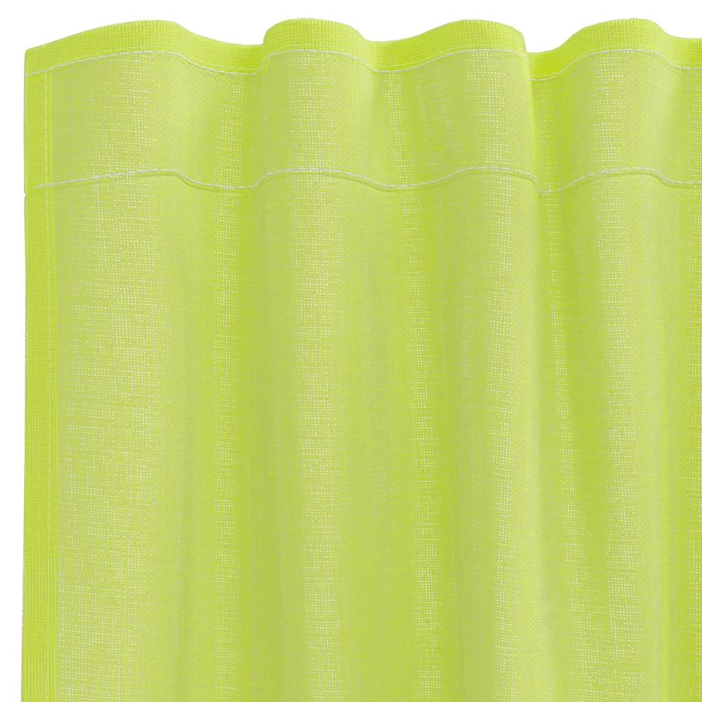 Rideaux en voile avec passants 2 pcs vert pomme Rideaux vidaXL