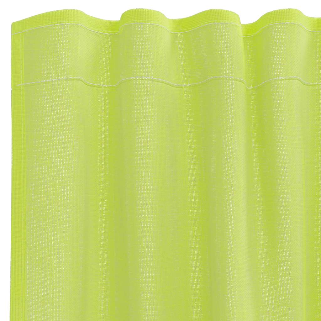 Rideaux en voile avec passants 2 pcs vert pomme Rideaux vidaXL