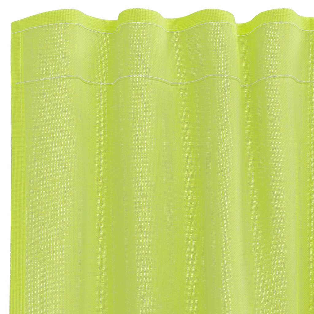 Rideaux en voile avec passants 2 pcs vert pomme Rideaux vidaXL