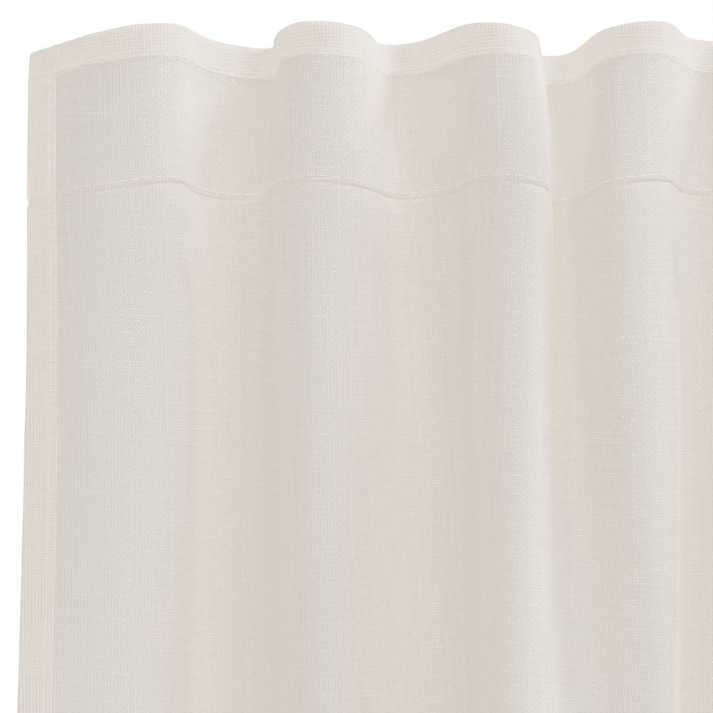 Rideaux en voile avec passants 2 pcs crème Rideaux vidaXL