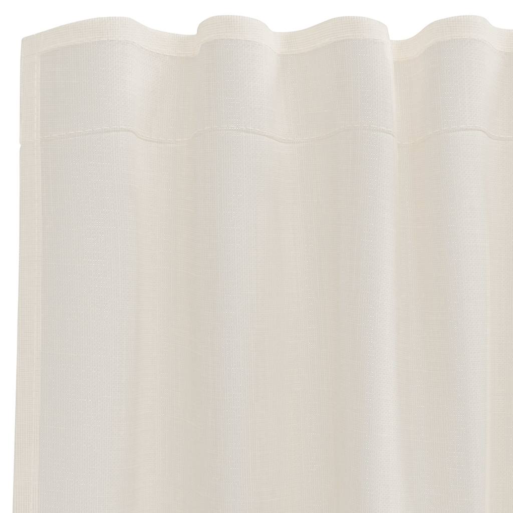 Rideaux en voile avec passants 2 pcs crème Rideaux vidaXL