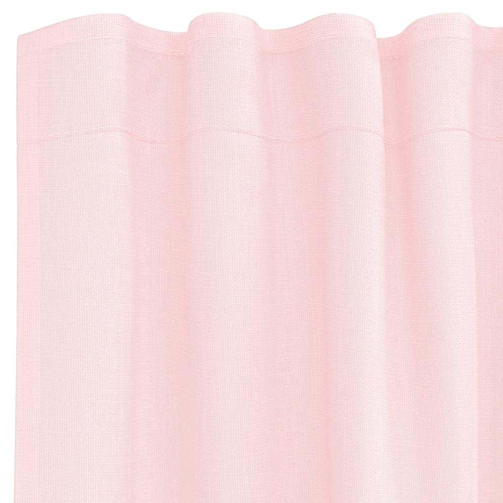 Rideaux en voile avec boucles 2 pcs rose clair 140x260 cm Rideaux vidaXL