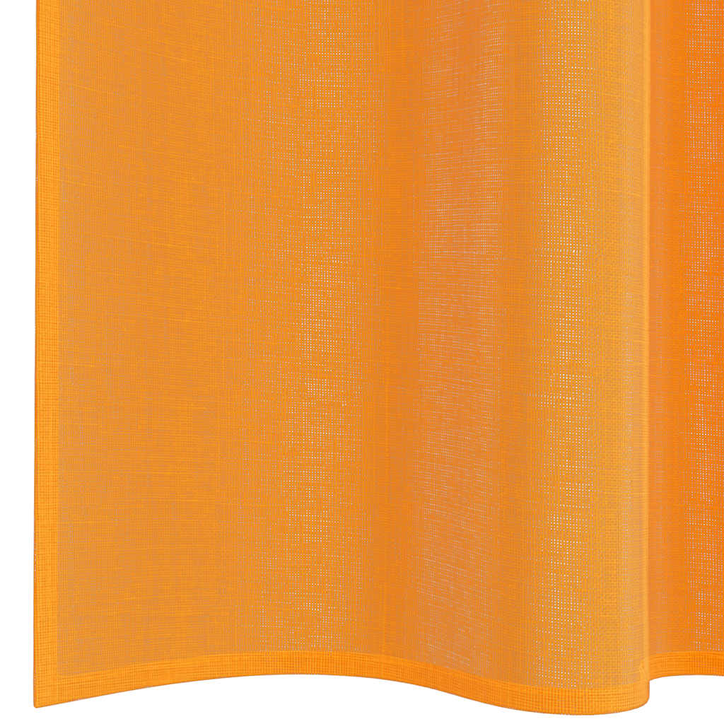 Rideaux en voile avec boucles 2 pcs orange 140x140 cm Rideaux vidaXL