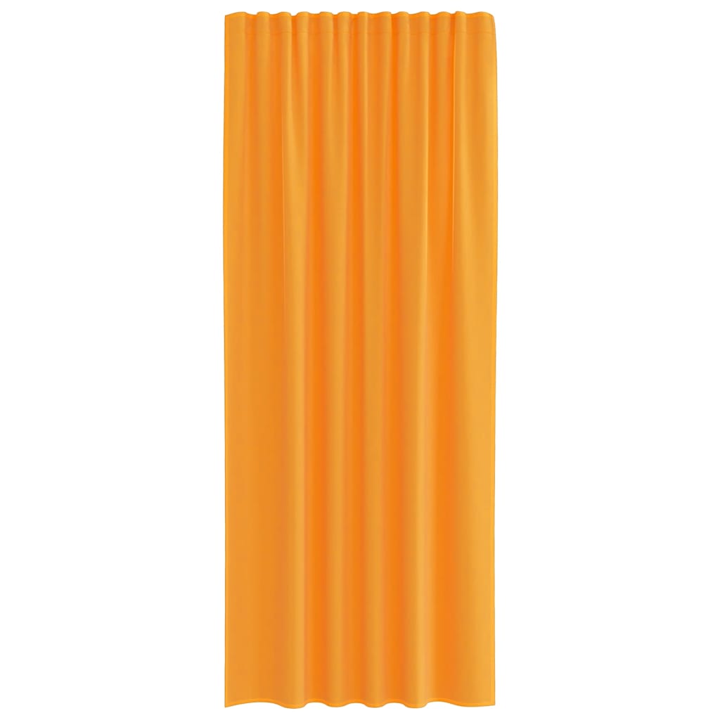 Rideaux en voile avec boucles 2 pcs orange 140x225 cm Rideaux vidaXL