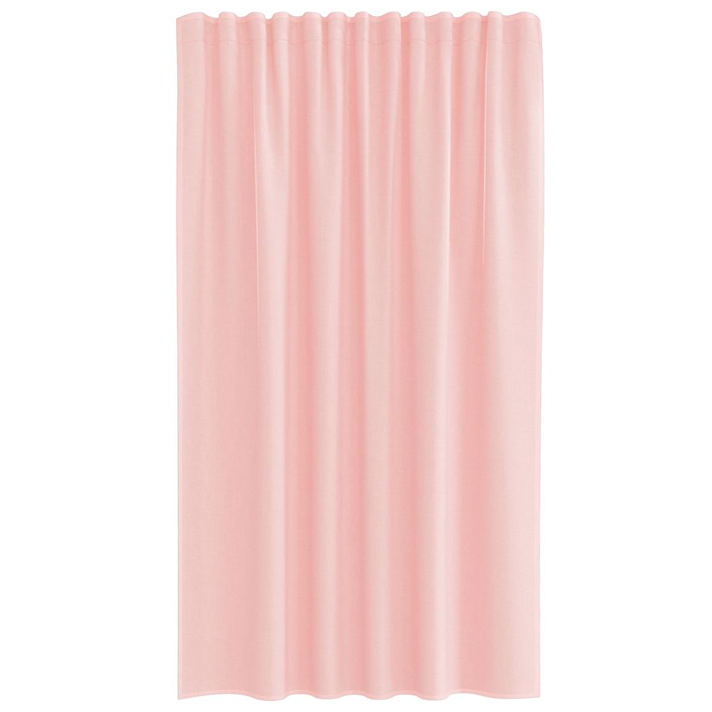 Rideaux en voile avec boucles 2 pcs rose 140x140 cm Rideaux vidaXL