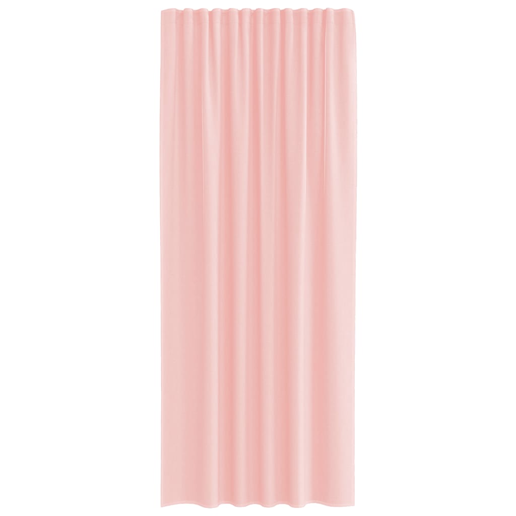 Rideaux en voile avec boucles 2 pcs rose 140x245 cm Rideaux vidaXL