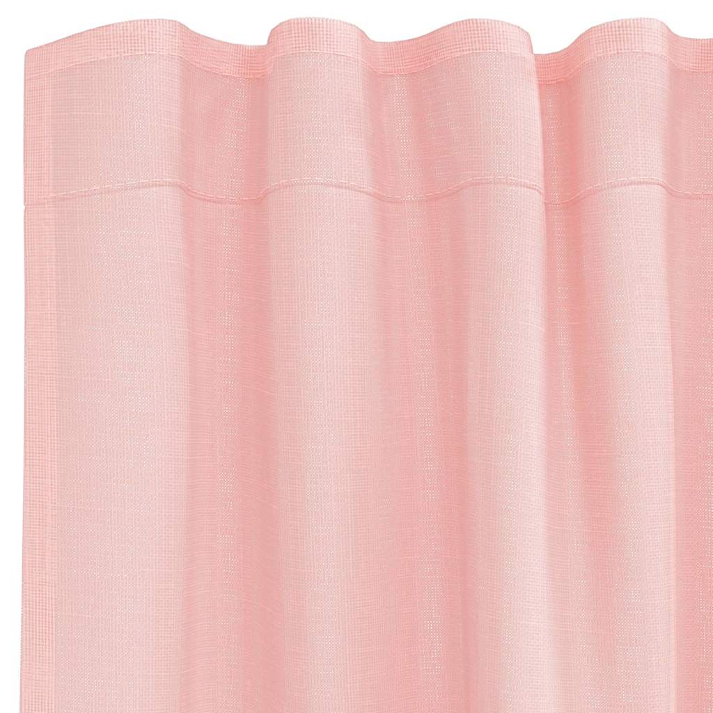 Rideaux en voile avec boucles 2 pcs rose 140x245 cm Rideaux vidaXL