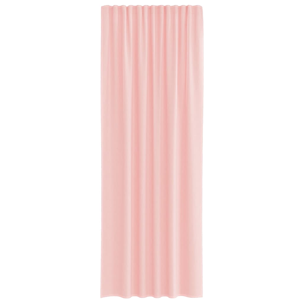 Rideaux en voile avec boucles 2 pcs rose 140x260 cm Rideaux vidaXL