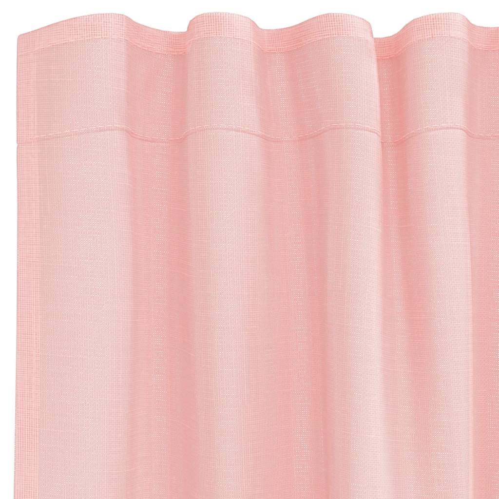 Rideaux en voile avec boucles 2 pcs rose 140x260 cm Rideaux vidaXL