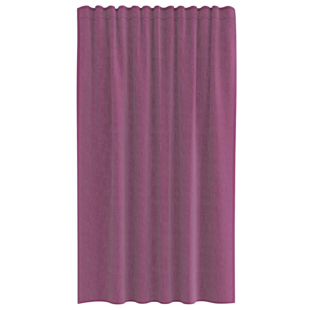 Rideaux en voile avec boucles 2 pcs violet 140x140 cm Rideaux vidaXL