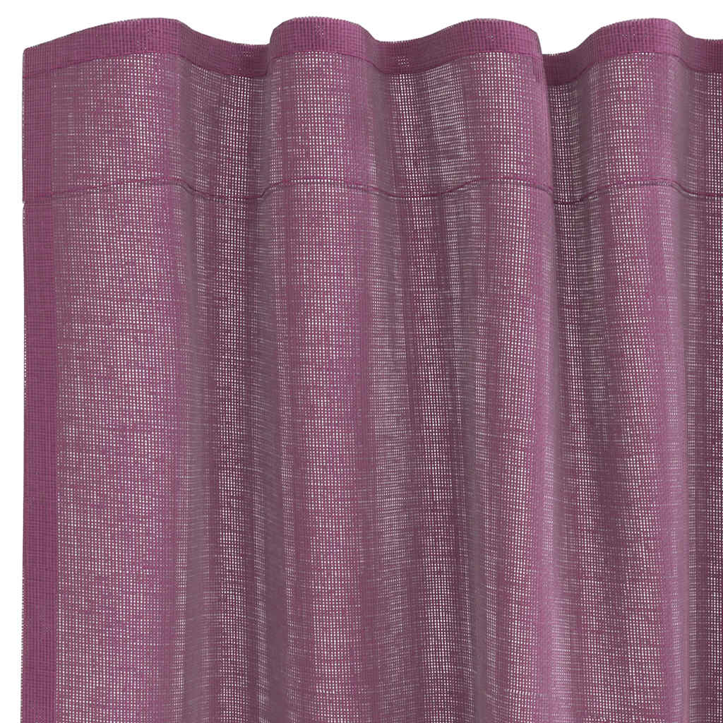 Rideaux en voile avec boucles 2 pcs violet 140x175 cm Rideaux vidaXL