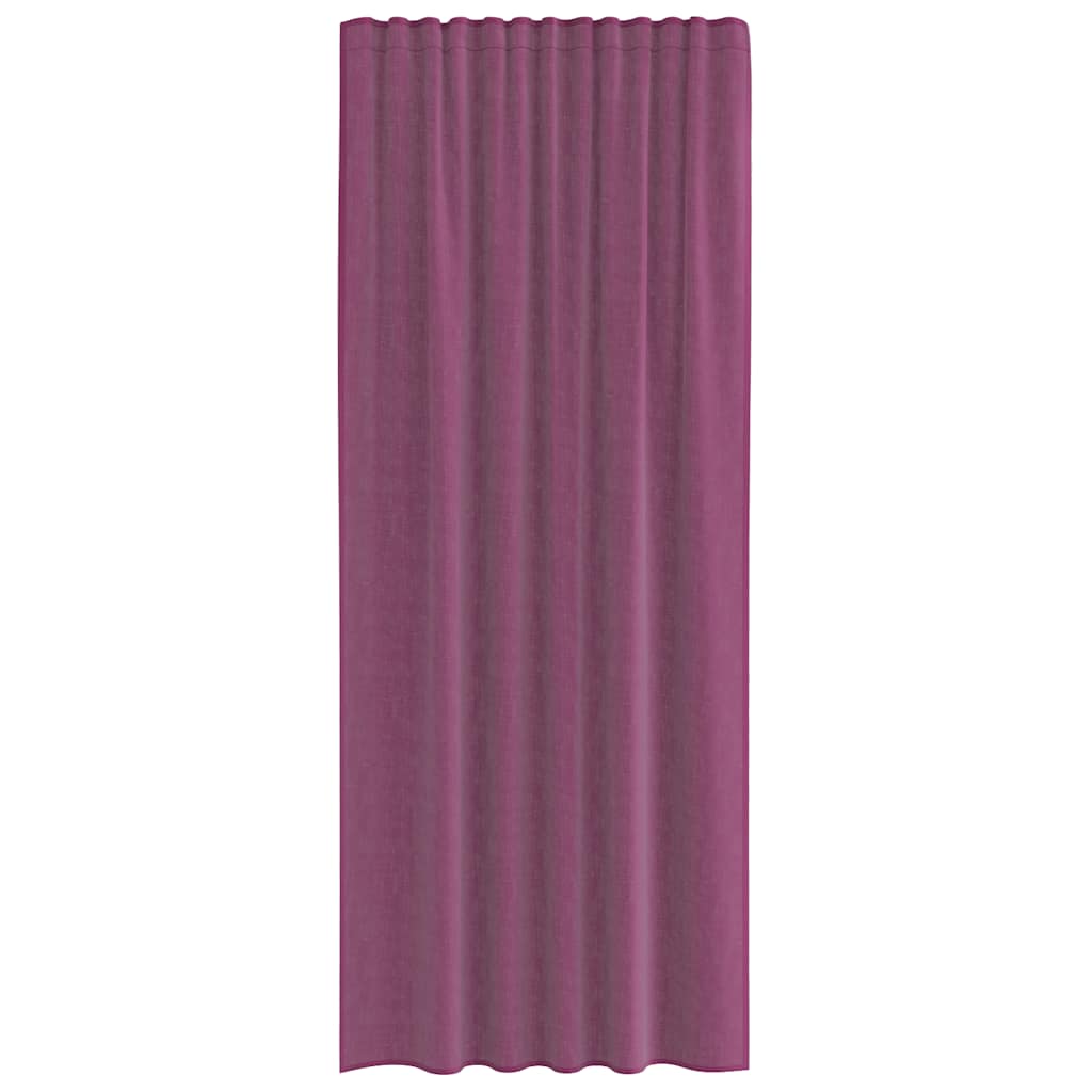 Rideaux en voile avec boucles 2 pcs violet 140x225 cm Rideaux vidaXL