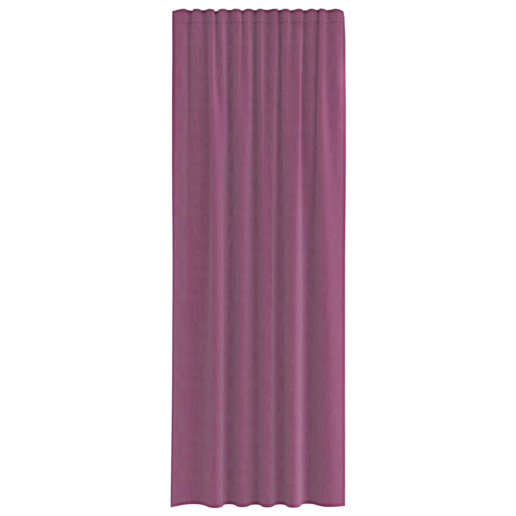 Rideaux en voile avec boucles 2 pcs violet 140x260 cm Rideaux vidaXL