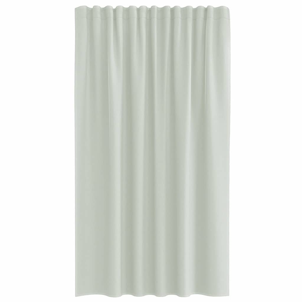 Rideaux en voile avec boucles 2 pcs gris clair 140x175 cm Rideaux vidaXL