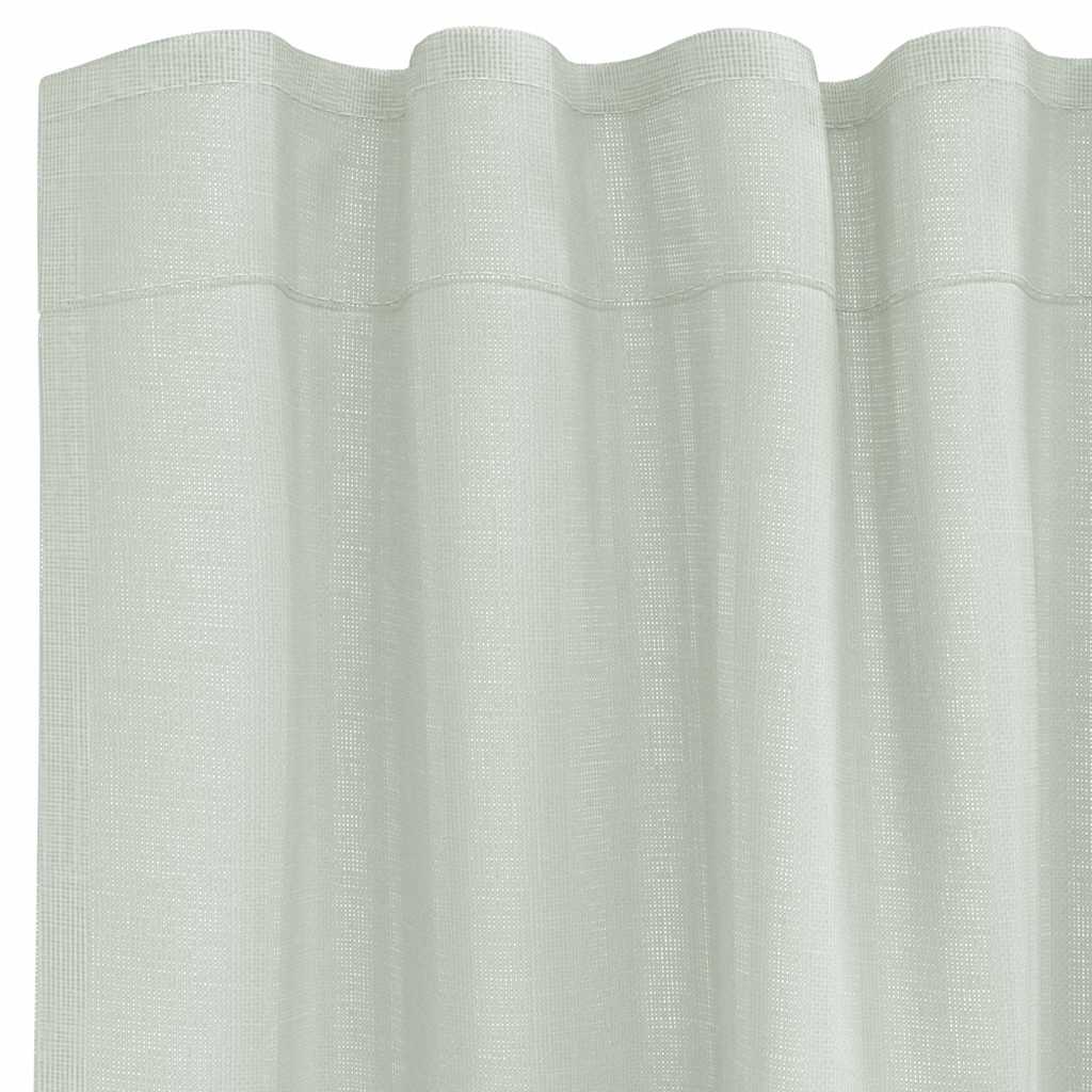 Rideaux en voile avec boucles 2 pcs gris clair 140x245 cm Rideaux vidaXL