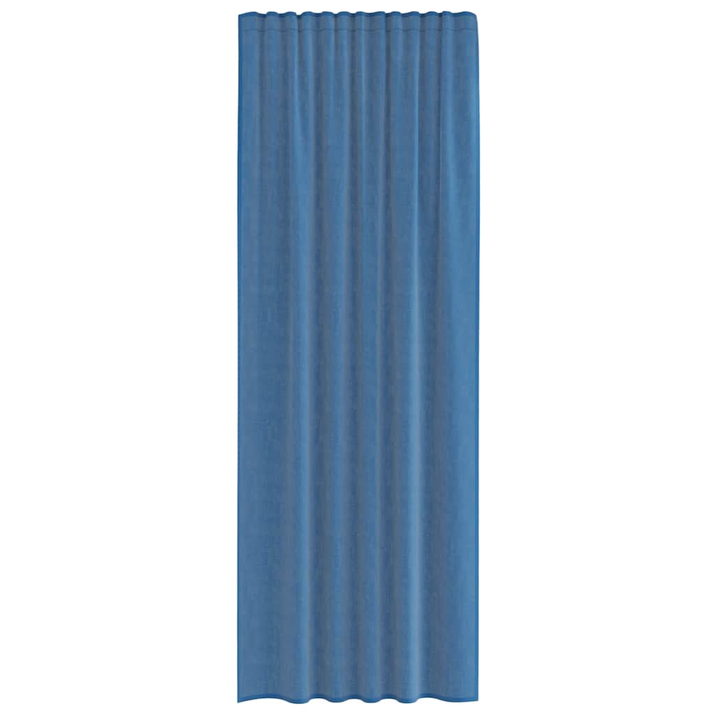 Rideaux en voile avec boucles 2 pcs bleu royal 140x260 cm Rideaux vidaXL