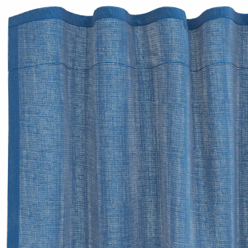 Rideaux en voile avec boucles 2 pcs bleu royal 140x260 cm Rideaux vidaXL