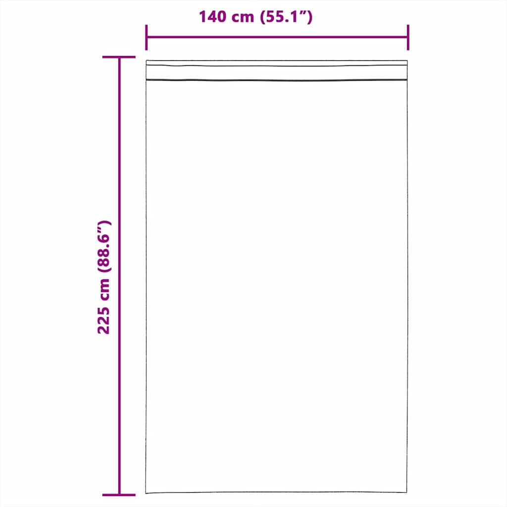 Rideaux en voile avec boucles 2 pcs sable 140x225 cm Rideaux vidaXL