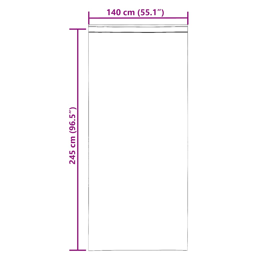 Rideaux en voile avec boucles 2 pcs sable 140x245 cm Rideaux vidaXL