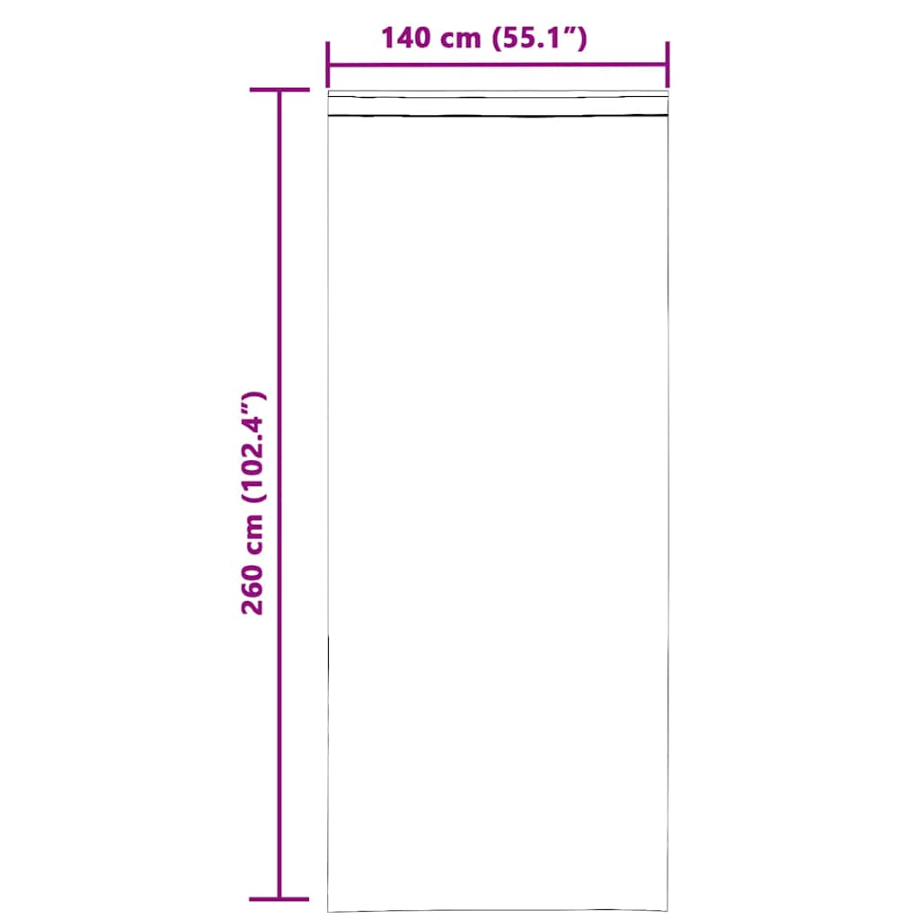 Rideaux en voile avec boucles 2 pcs sable 140x260 cm Rideaux vidaXL