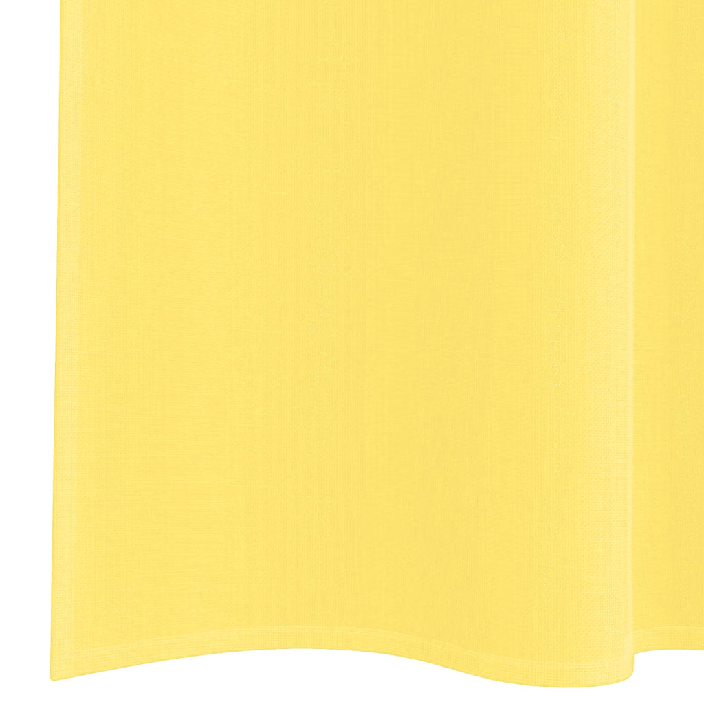 Rideaux en voile avec boucles 2 pcs jaune 140x245 cm Rideaux vidaXL