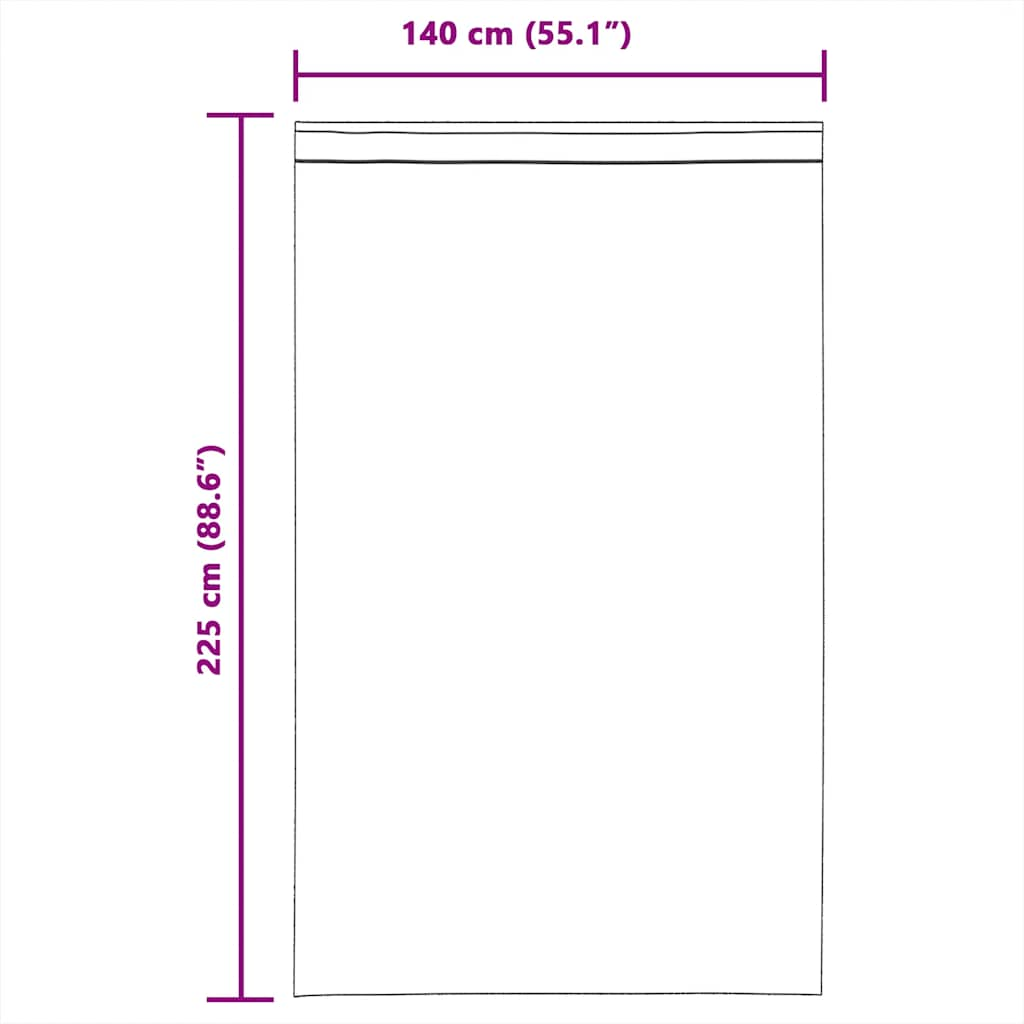 Rideaux en voile avec boucles 2 pcs terre cuite 140x225 cm Rideaux vidaXL