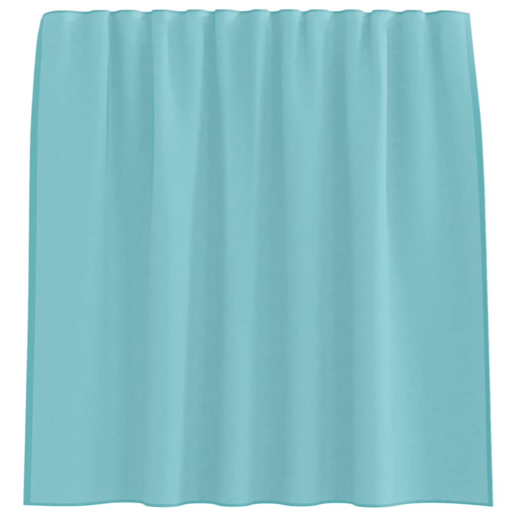 Rideaux en voile avec boucles 2 pcs turquoise 140x140 cm Rideaux vidaXL