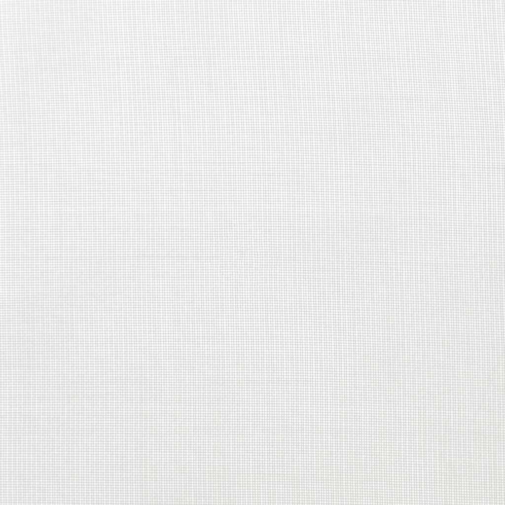 Rideaux en voile avec boucles 2 pcs blanc 140x140 cm Rideaux vidaXL