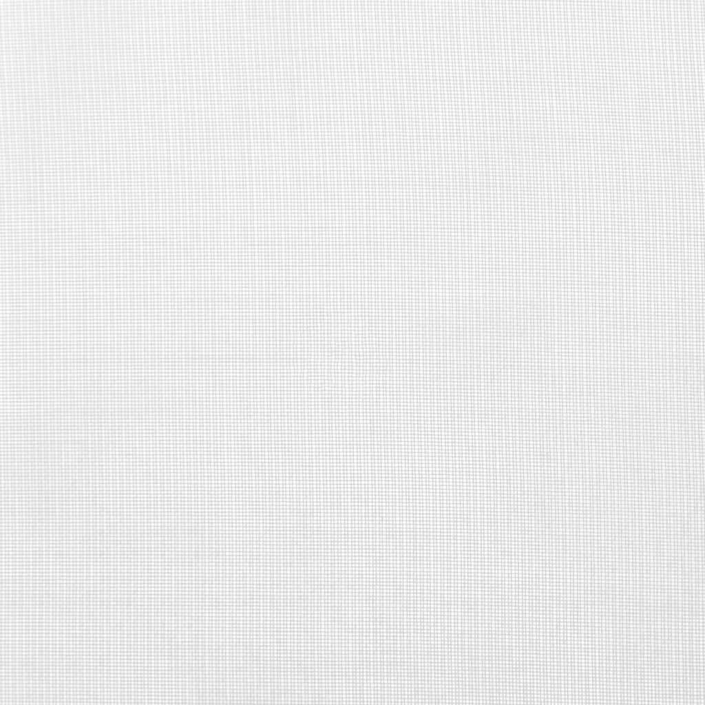 Rideaux en voile avec boucles 2 pcs blanc 140x225 cm Rideaux vidaXL