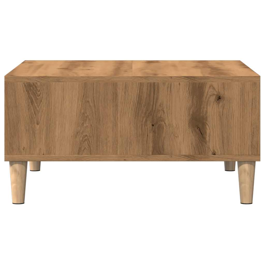 Table basse chêne artisanal 60x60x30 cm bois d'ingénierie Tables basses vidaXL   