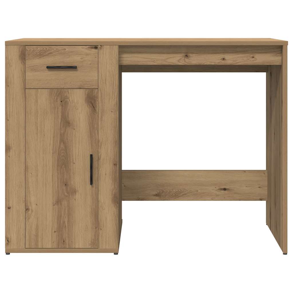 Bureau chêne artisanal 100x49x75 cm bois d'ingénierie Bureaux vidaXL   