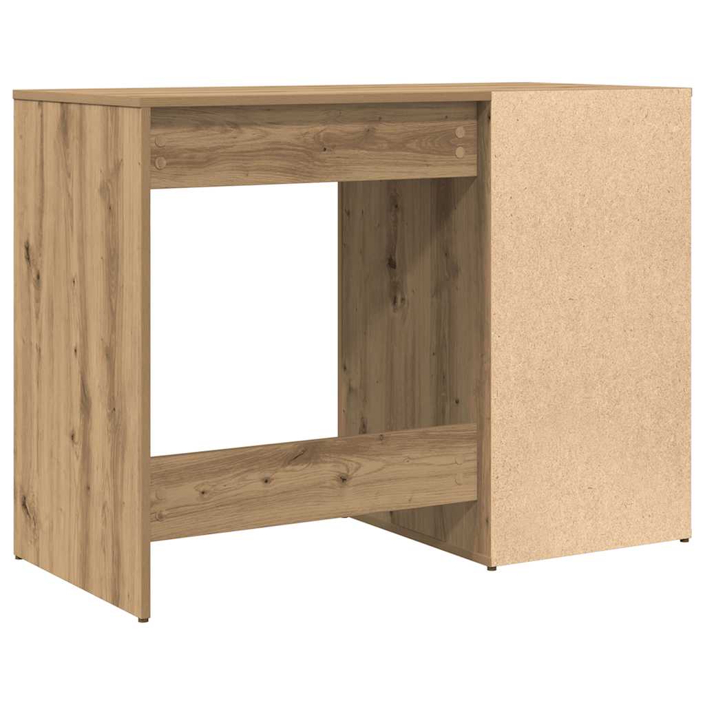 Bureau chêne artisanal 100x49x75 cm bois d'ingénierie Bureaux vidaXL   