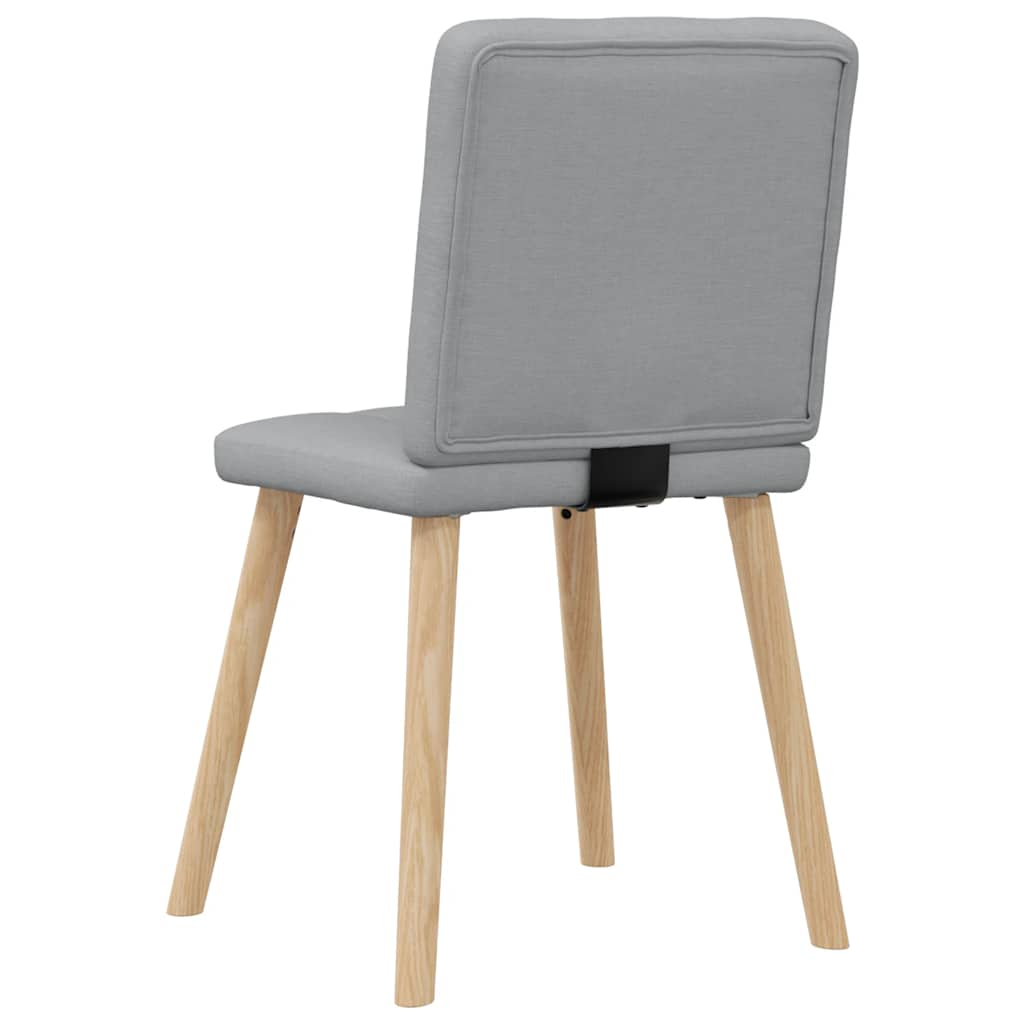 Chaises à manger lot de 4 gris clair tissu Chaises de cuisine vidaXL