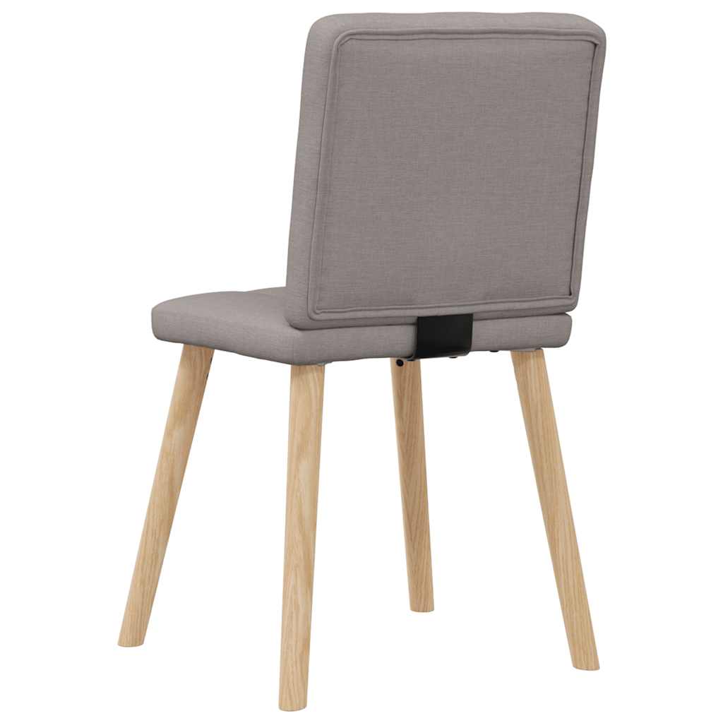 Chaises à manger lot de 4 taupe tissu Chaises de cuisine vidaXL