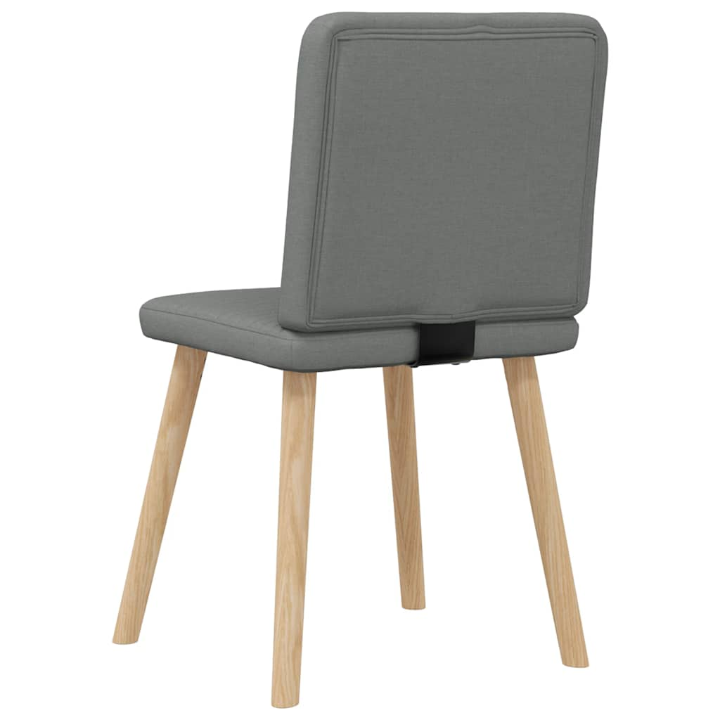 Chaises à manger lot de 4 gris foncé tissu Chaises de cuisine vidaXL