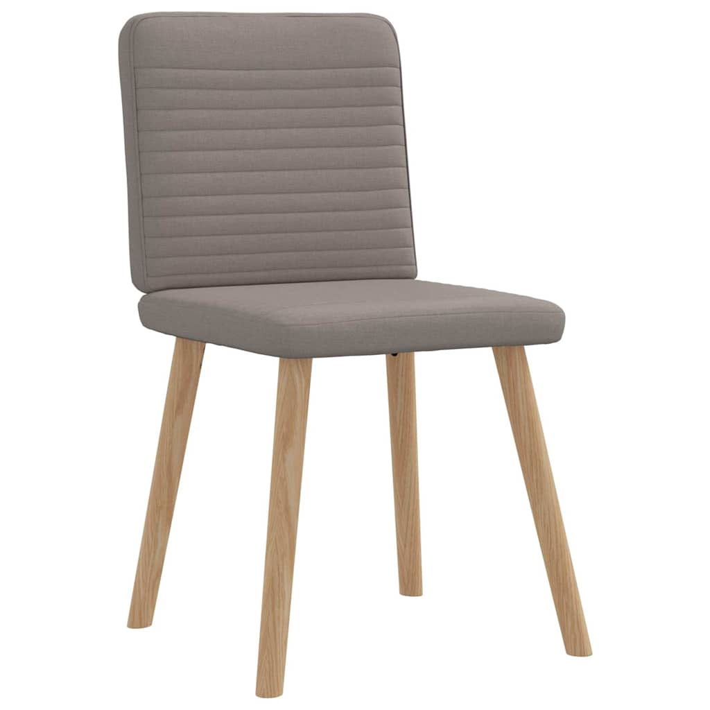 Chaises à manger lot de 4 taupe tissu Chaises de cuisine vidaXL