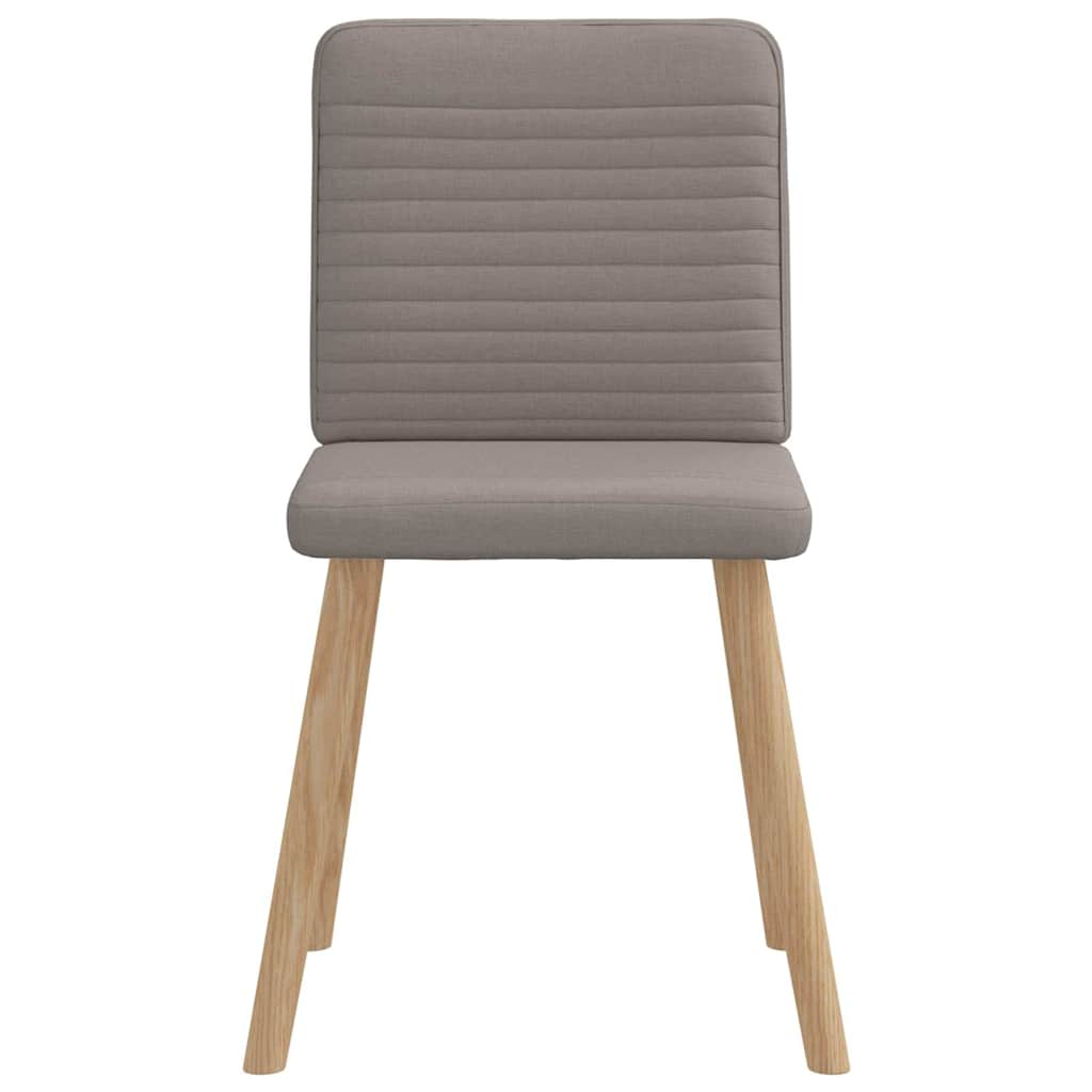 Chaises à manger lot de 4 taupe tissu Chaises de cuisine vidaXL