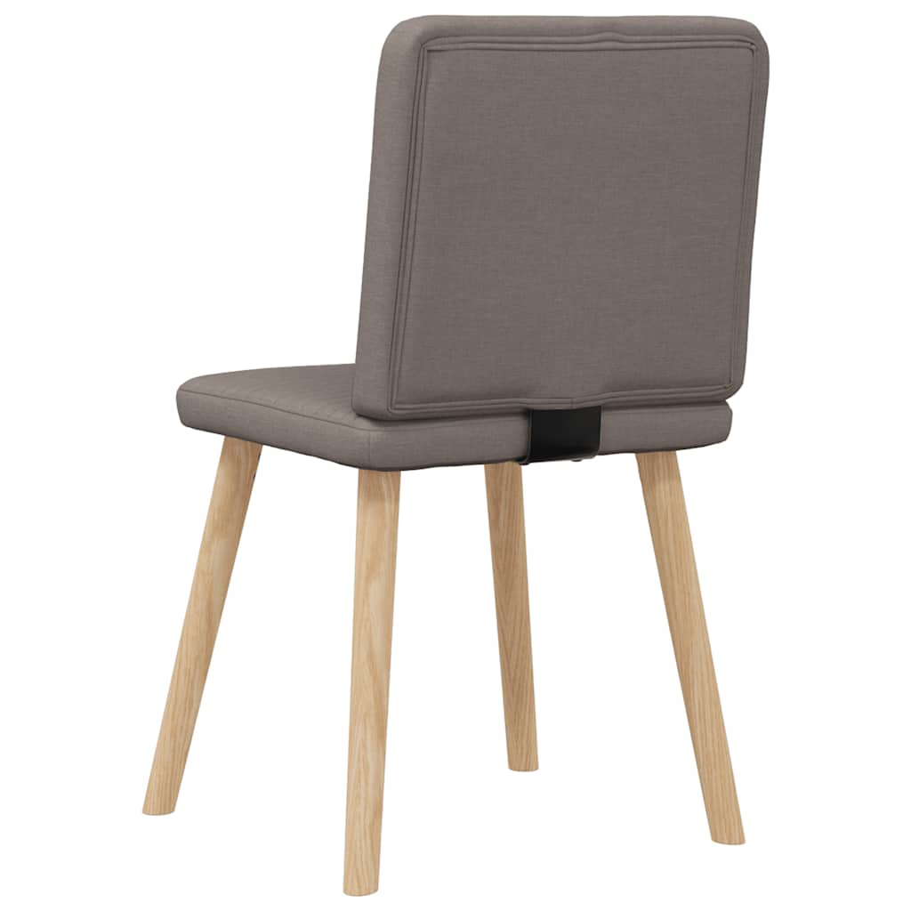 Chaises à manger lot de 4 taupe tissu Chaises de cuisine vidaXL